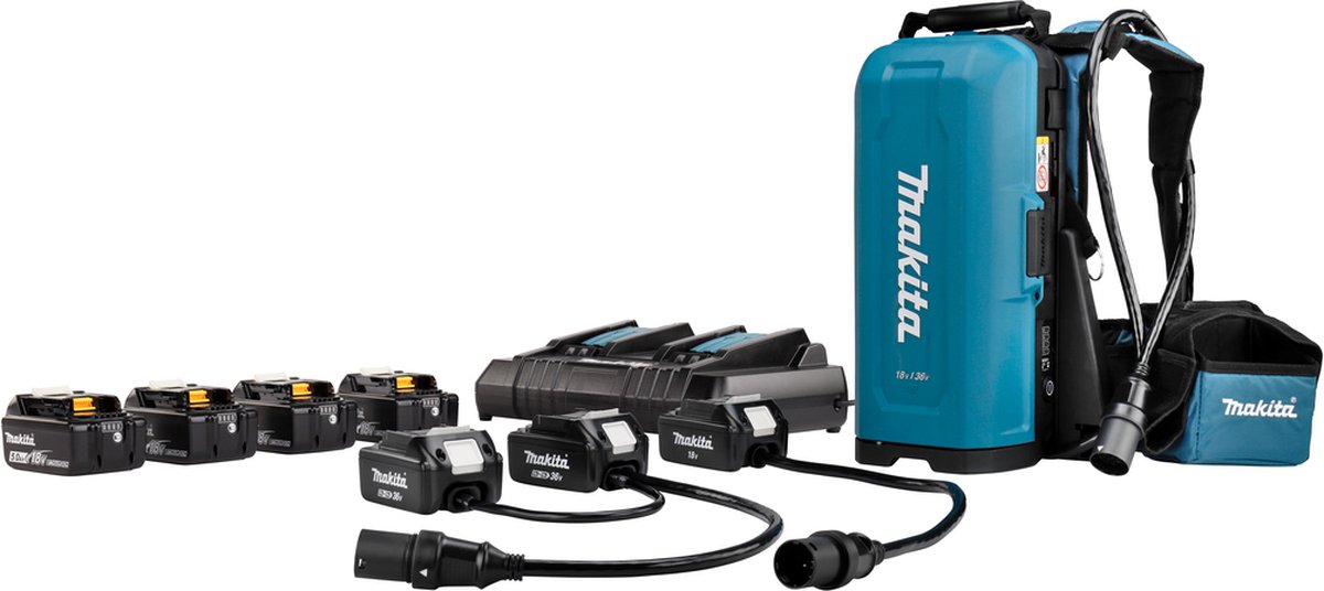 Makita Accessoires Rugadapterset 18v adp/lad/bat - 191C50-5