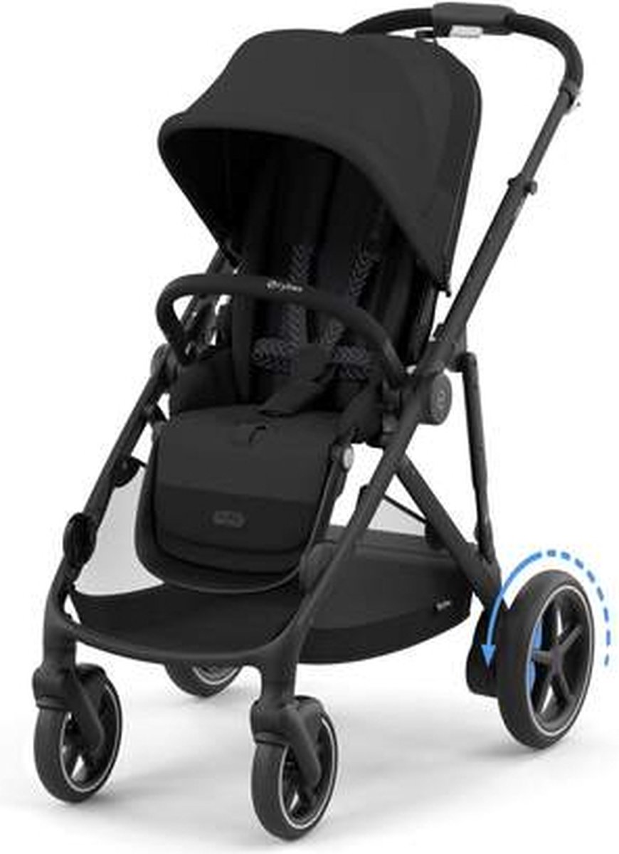 Cybex e-Gazelle S Kinderwagen - Zwart Frame - Black