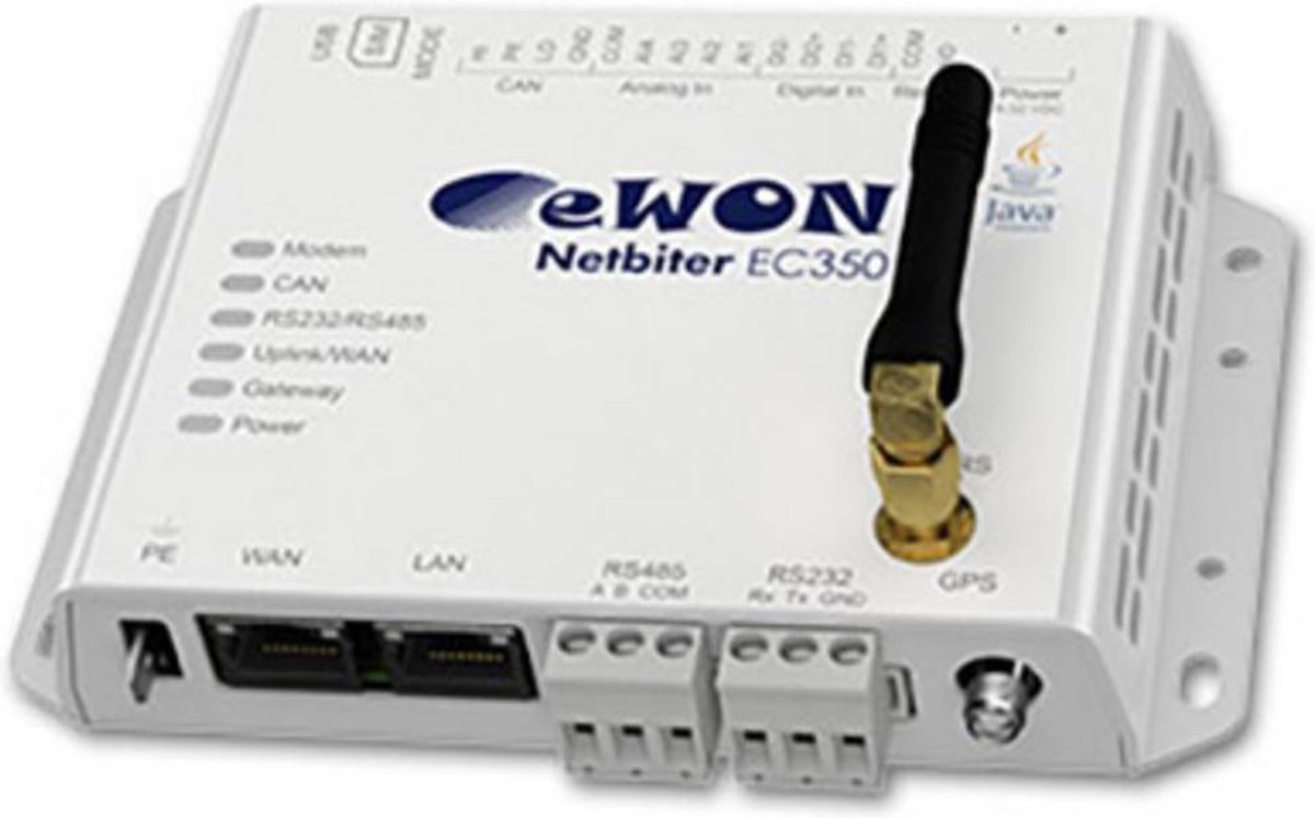 EWON NB1005 EasyConnect EC350 EasyConnect LAN, RS-232, RS-485, 3G, GPS 12 V/DC, 24 V/DC, 48 V/DC 1 stuk(s)