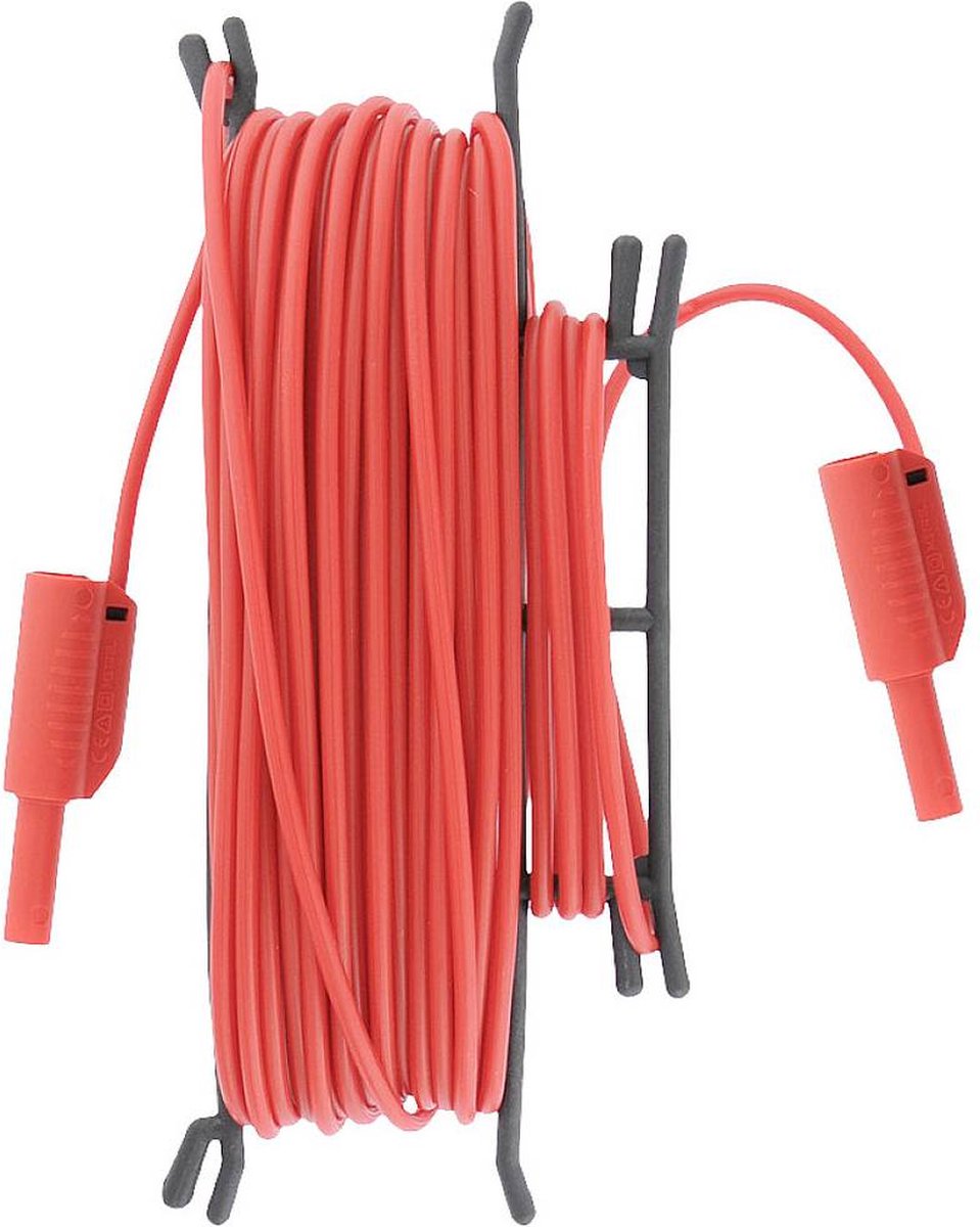 Metrel A 1640 Veiligheidsmeetsnoer Bananenstekker 4 mm Bananenstekker 4 mm 20 m Rood 1 stuk(s)