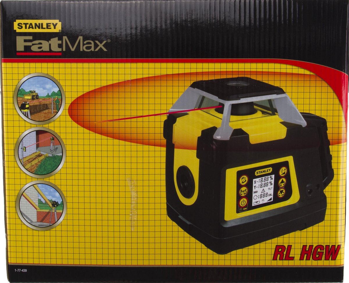 Stanley lasers RL HGW FatMax® | Horizontale Roterende Laserwaterpas - 1-77-439