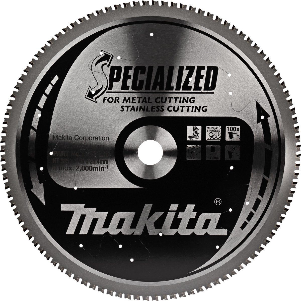 Makita Accessoires Zaagb RVS 305X25,4X2 100T -6g - B-23123 - B-23123