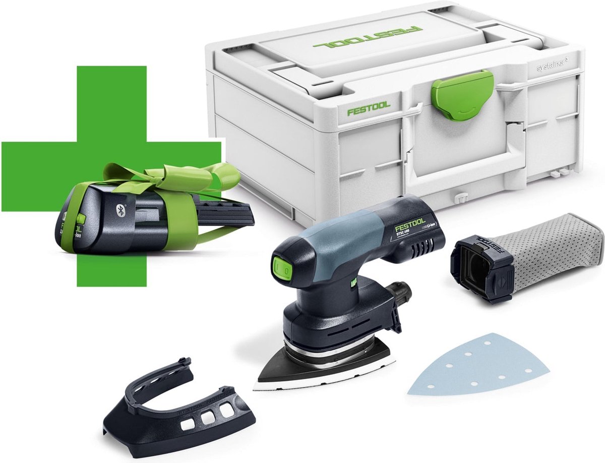Festool DTSC 400-Basic ERGO 18V Li-Ion Accu Deltaschuurmachine In Systainer - Met 3.1Ah Accu