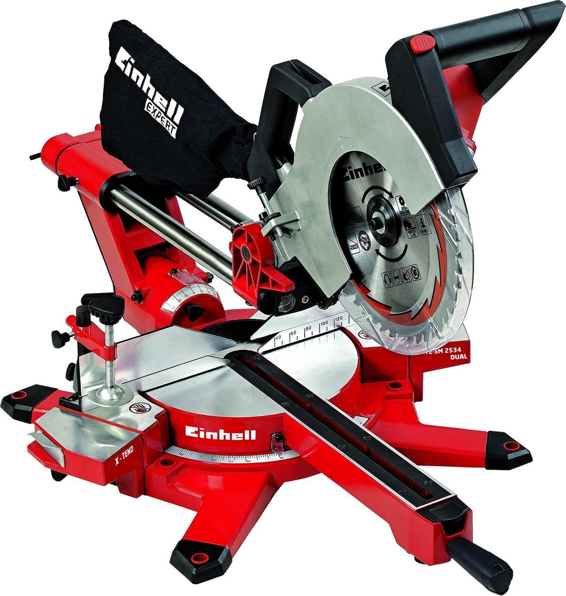 Einhell TE-SM 2534 Dual Trek-, kap- en verstekzaag 1800 W 250 mm 30 mm