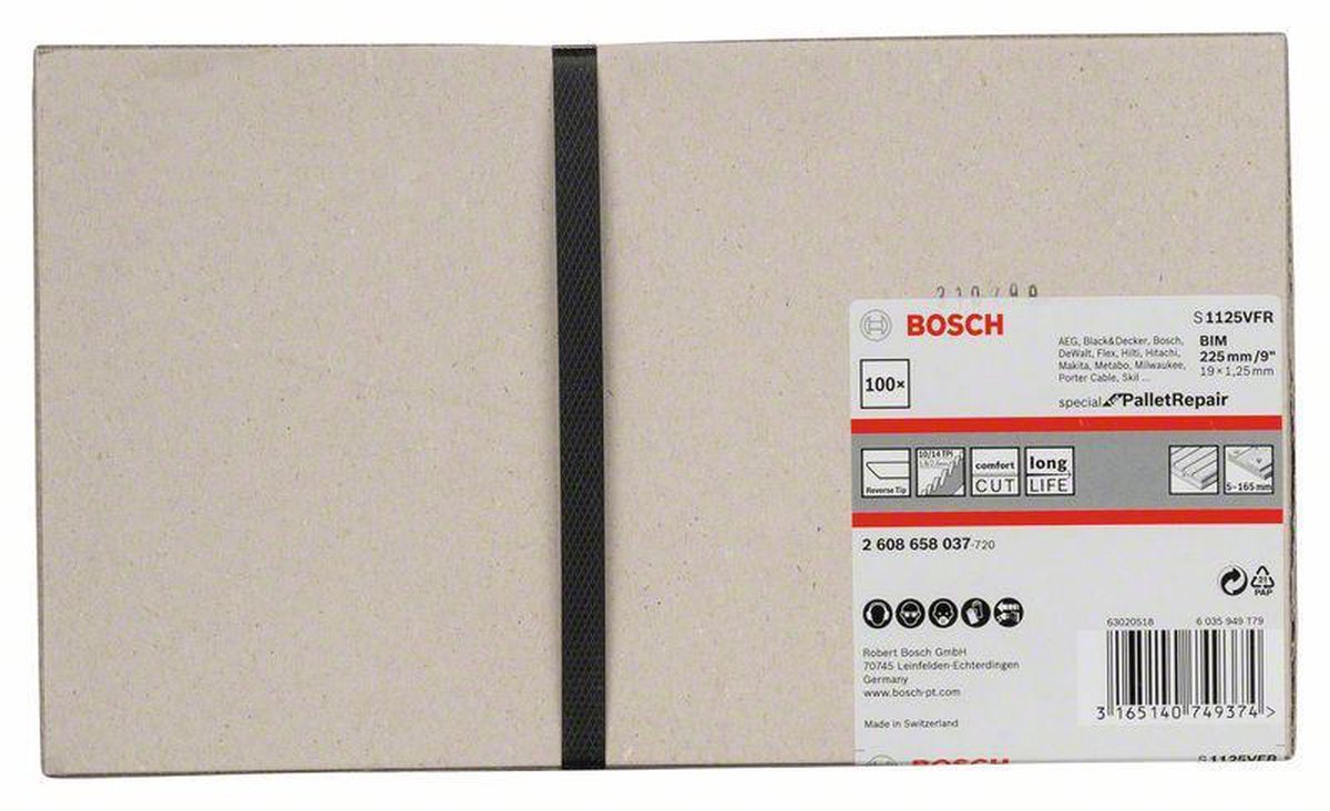 Bosch Accessoires Reciprozaagblad S 1125 VFR - 2608658037