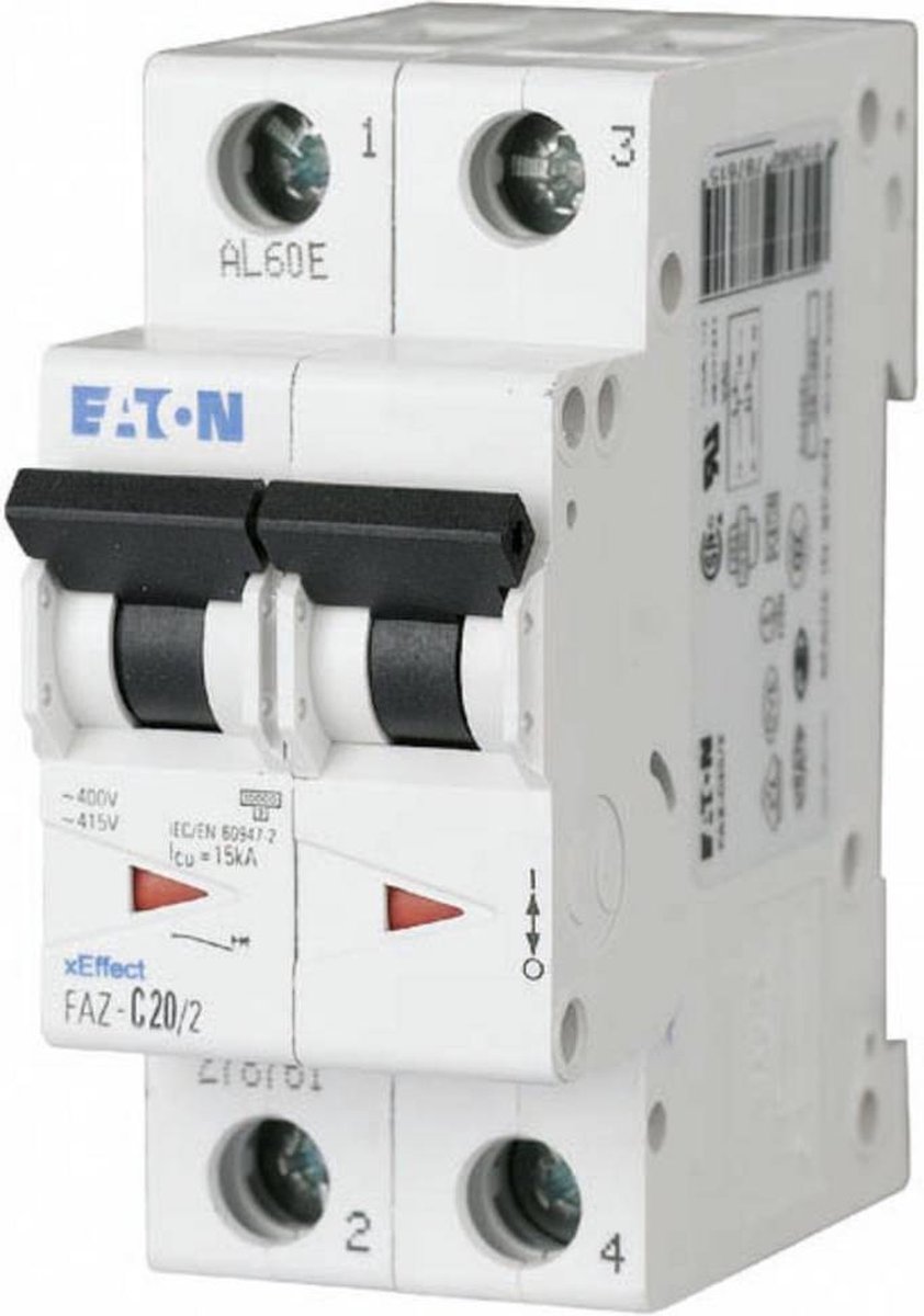Eaton 278754 FAZ-C6/2 Zekeringautomaat 6 A 400 V/AC