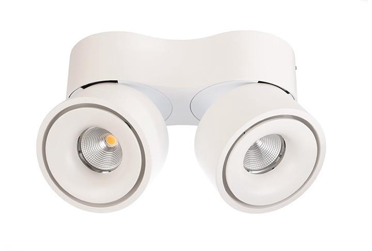 Deko Light Uni II Double Plafondopbouwarmatuur LED LED vast ingebouwd 20 W Energielabel: G (A - G) Warmwit Signaalwit (RAL 9003)