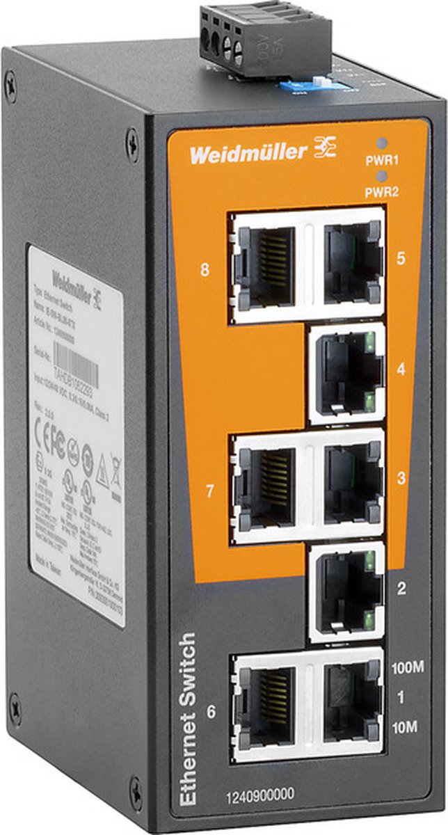 Weidmüller IE-SW-BL08-8TX Industrial Ethernet Switch