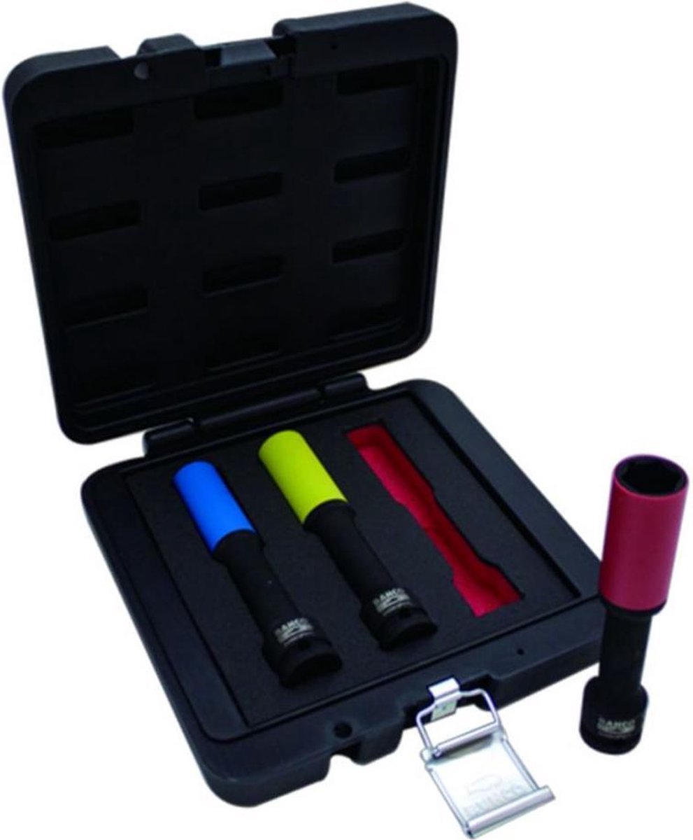 Bahco Set lange slagdoppen voor velgen | 17 | 19 en 21 mm - BWSS12P3L
