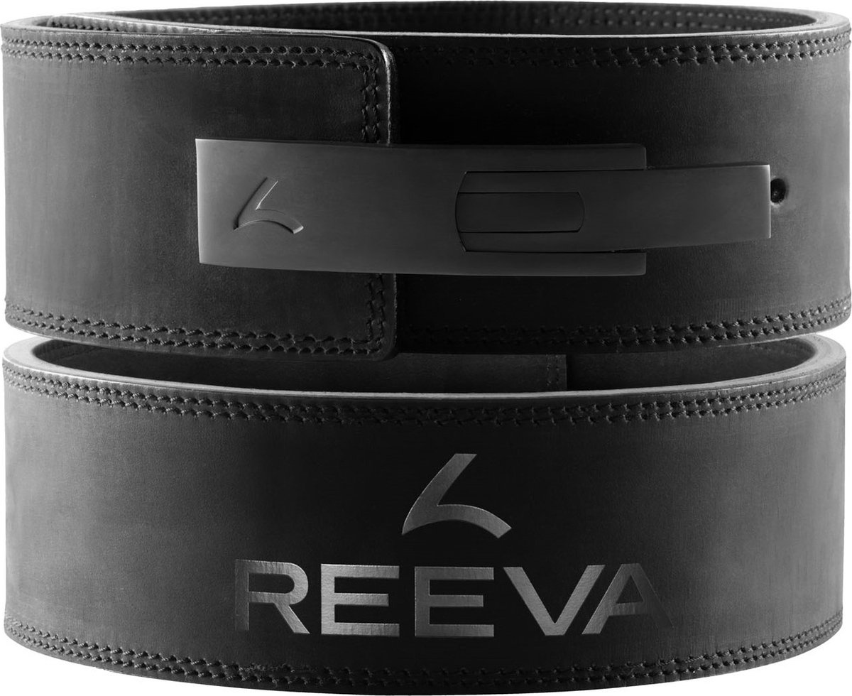 Reeva Lifting Belt van Nubik Leer - Zwarte RVS Gesp - 13 mm - S