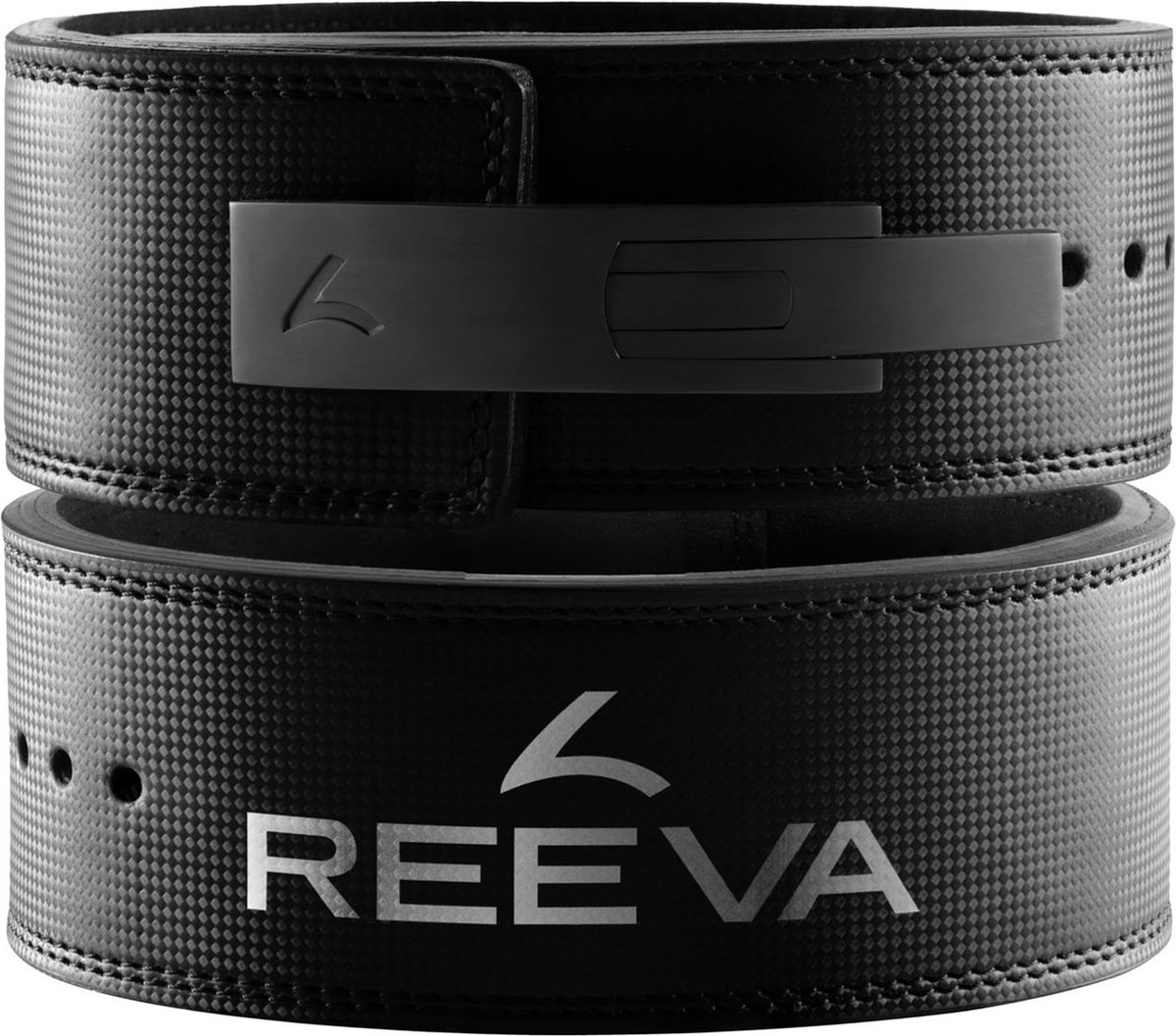 Reeva Lifting Belt van Carbon Leer - RVS Gesp - 13 mm - L