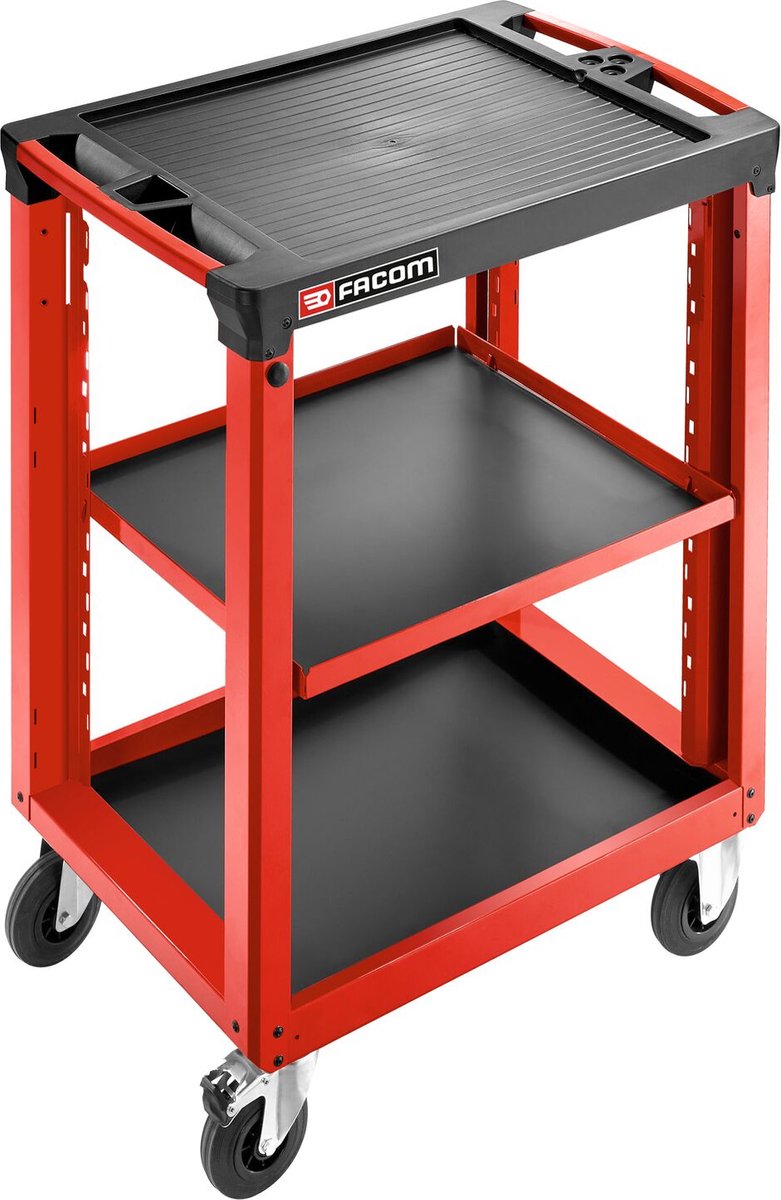 Facom Roll Werkplaatswagen 3 Planken M3 Rood - ROLL.UC3SM3 - ROLL.UC3SM3