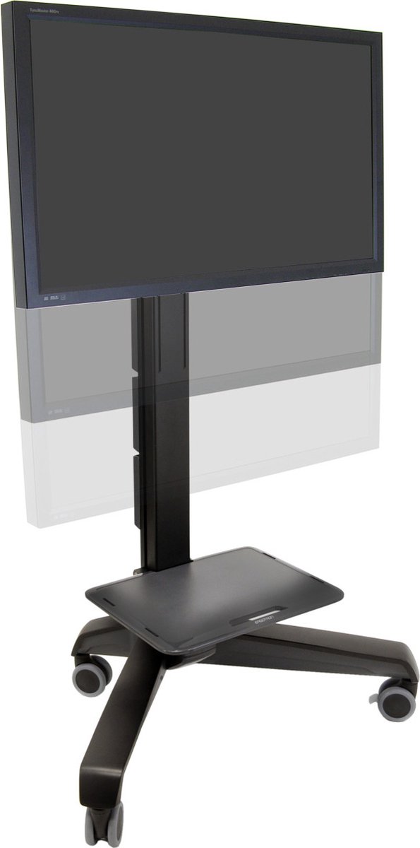 Ergotron 24-191-085 Neo-Flex Mobile MediaCenter VHD TV-wagen Constant Force-technologie, In hoogte verstelbaar 94,0 cm (37) - 139,7 cm (55) Kantelbaar,