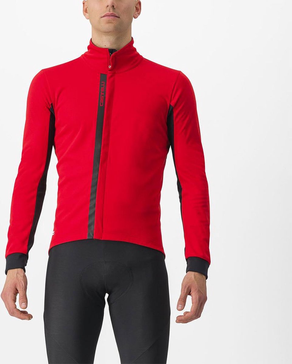 Castelli Entrata lange mouw fietsjack rood/zwart heren M