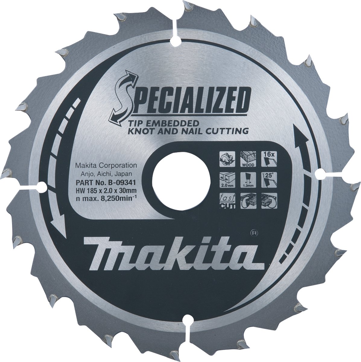 Makita Accessoires Cirkelzaagblad TipE 355x30x3,0 24T 23g - B-33087