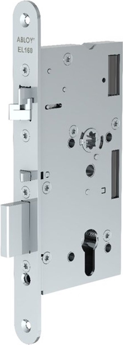 ABLOY EL160-20 Paniekdeurslot | zelfvergrendelend | DM65mm | PC72mm | voorplaat RVS 20x235mm afgerond | DR 1+3 - 10013773