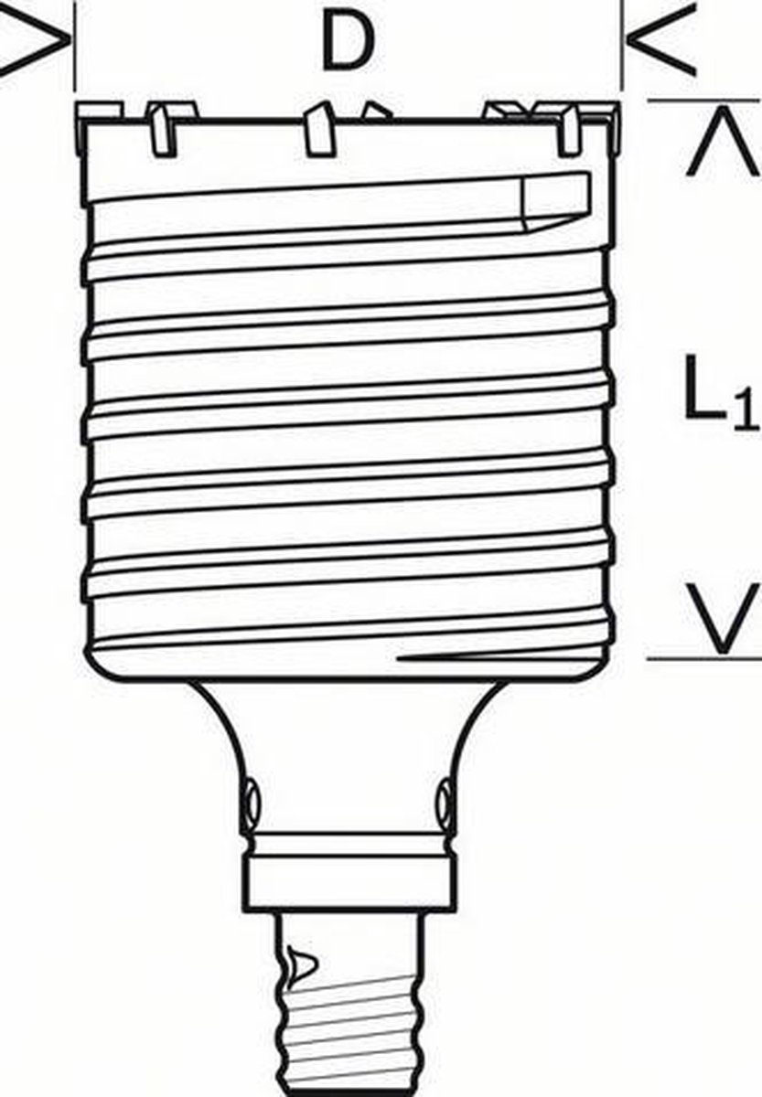 Bosch Accessoires Doosboor SDS-max-9 125 x 80 mm 1st - 2608580525