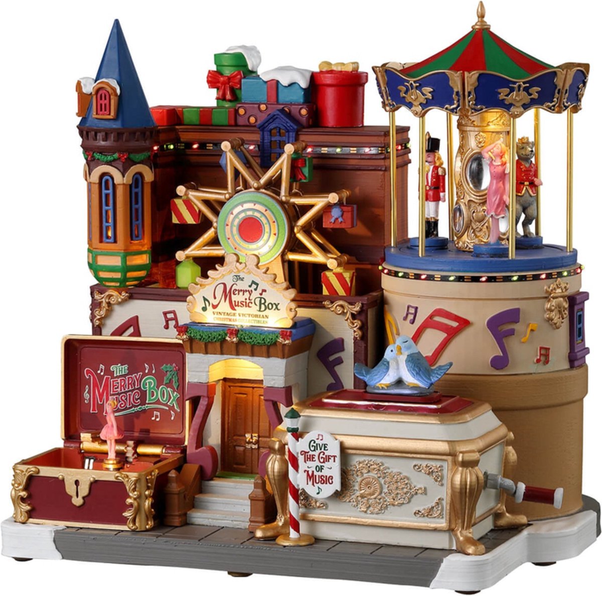 The Merry Music Box 22x31x32 cm Kersthuisje - LEMAX