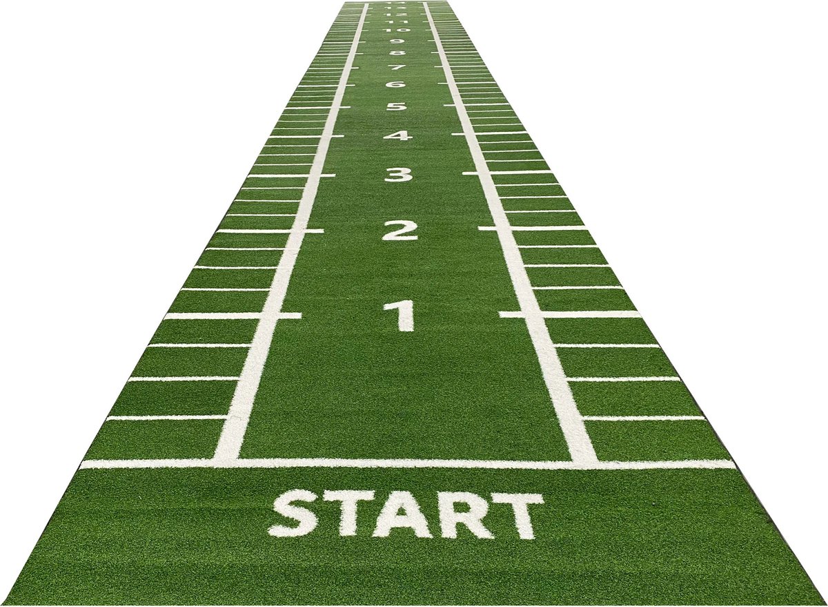 Lifemaxx Sprinttrack - Kunstgras - 2 x 15 m - Groen