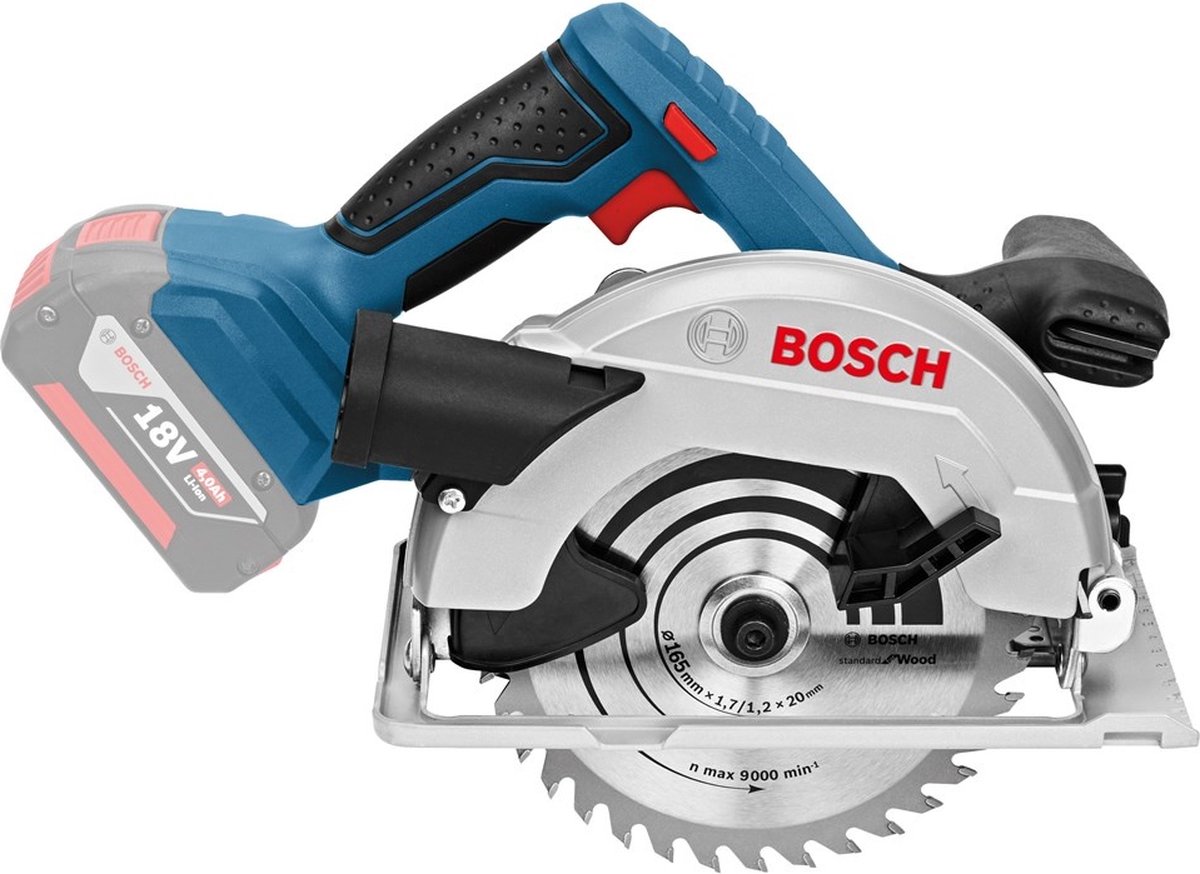 Bosch Blauw GKS 18V-57 G + FSN 1400 Professional | Accu-cirkelzaag | Set | 2 x 5.0 Ah accu + snellader | In L-BOXX - 0615990M90