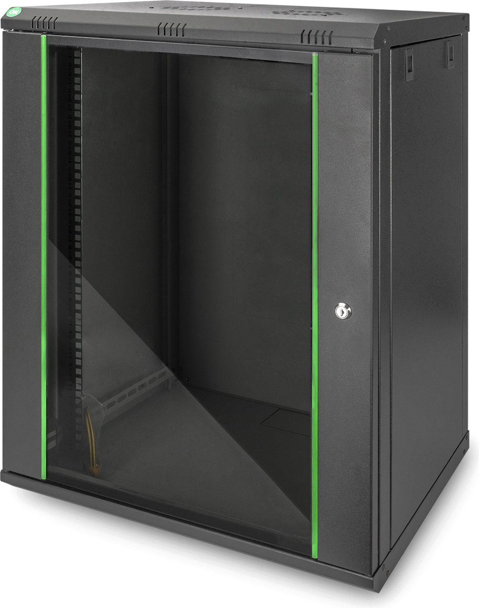 Digitus DN-19 16-U-EC-SW 19inch-wandkast (b x h x d) 600 x 816 x 450 mm 16 HE Zwart (RAL 9005)