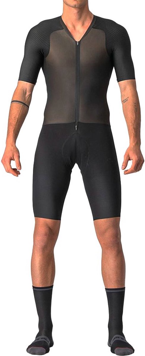 Castelli BTW speedsuit korte mouw zwart heren XL