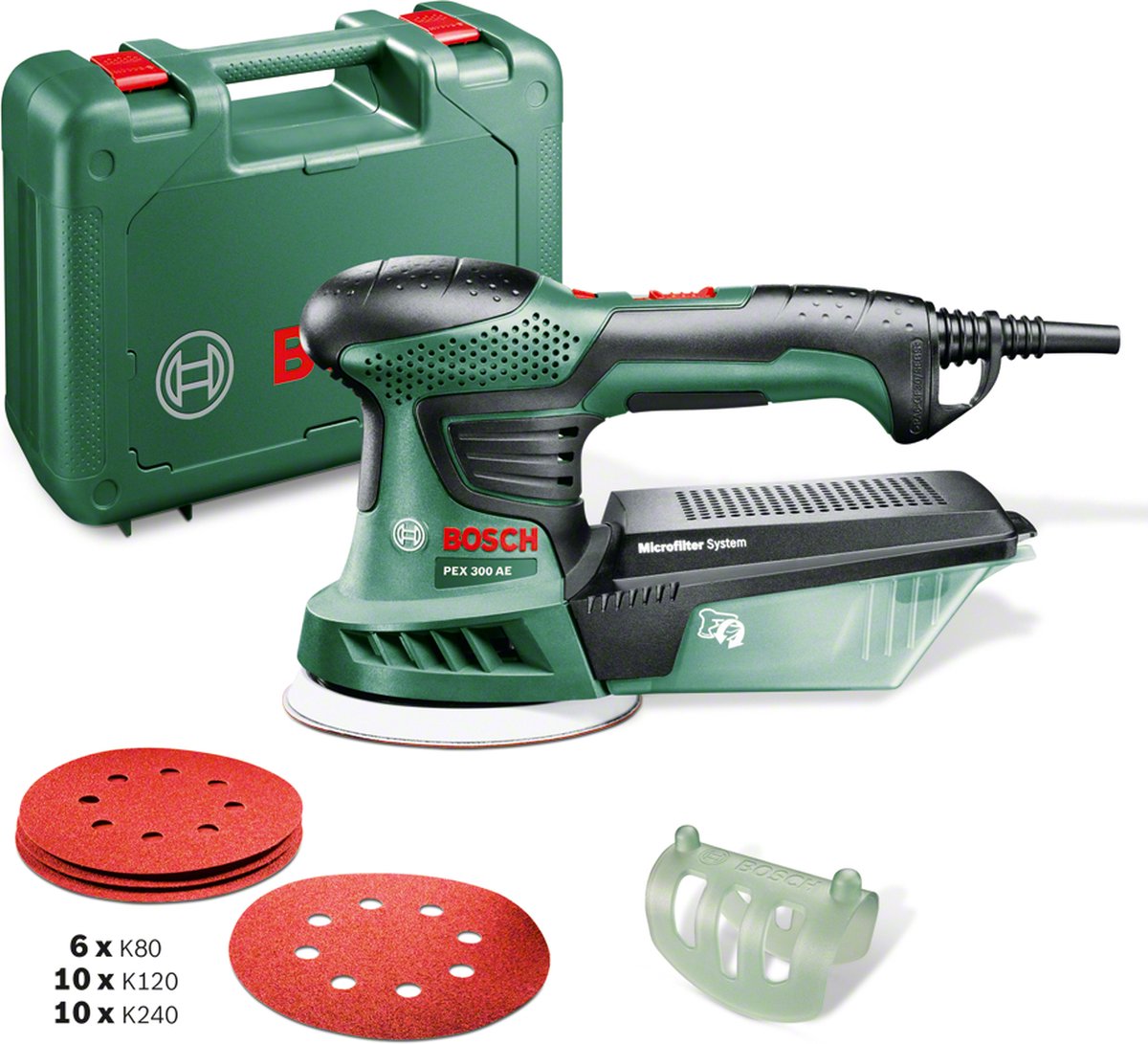 Bosch Groen PEX 300 AE Excenter schuurmachine | 270W | 2 accessoires - 06033A3004