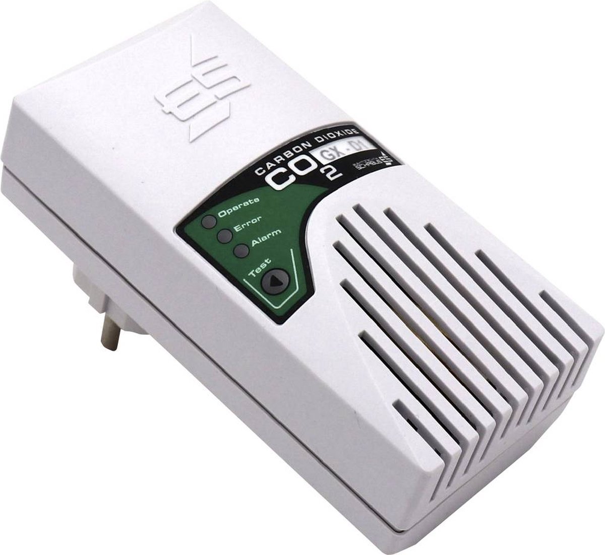 Schabus GX-D1 Kooldioxidemelder Met interne sensor werkt op het lichtnet Detectie van Kooldioxide