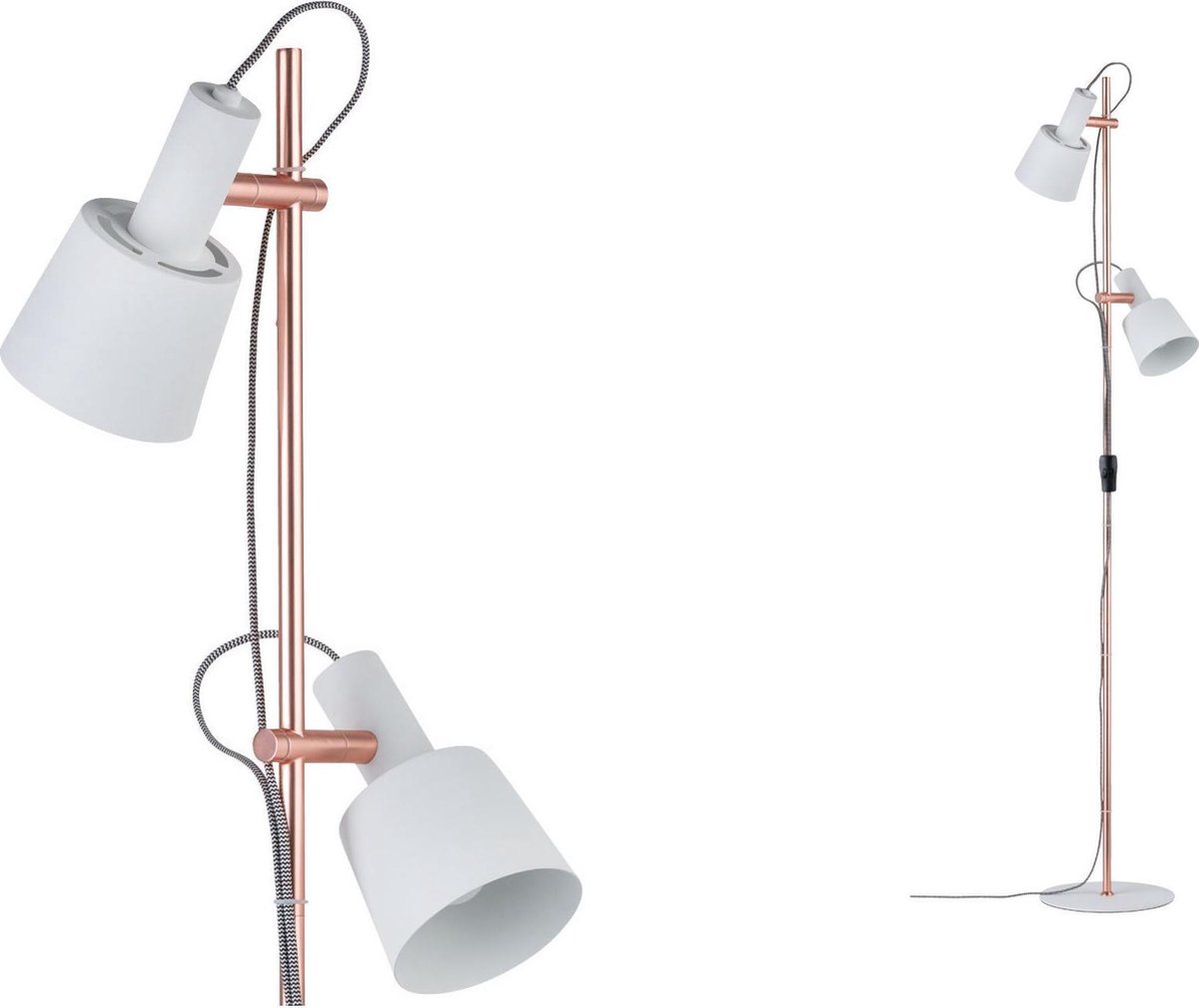 Paulmann Neordic Haldar 79660 Staande lamp LED E14 40 W Wit, Koper (mat)