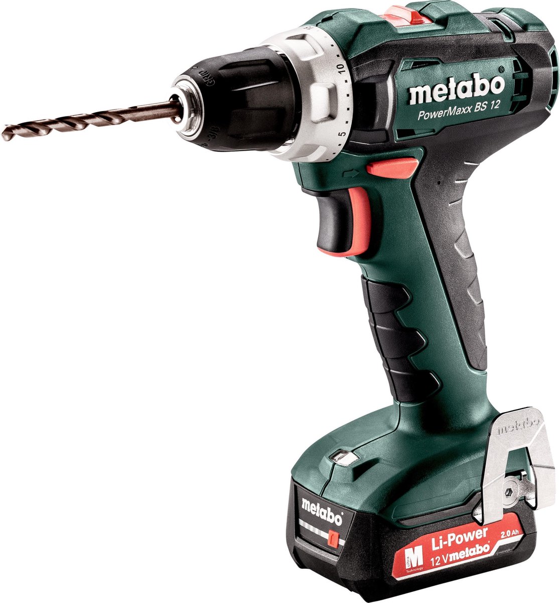 Metabo PowerMaxx BS 12 601036500 Accu-schroefboormachine 12 V Li-ion