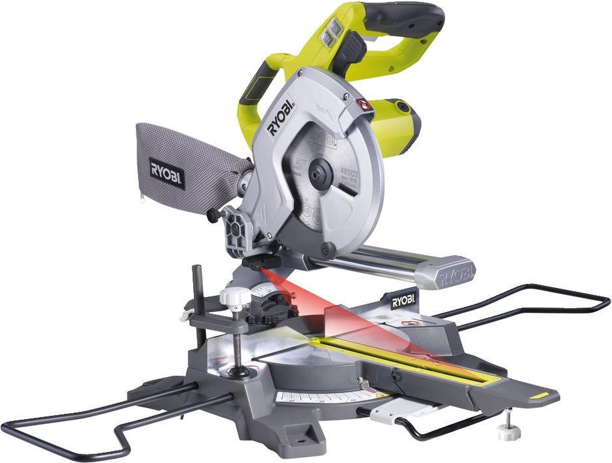 Ryobi EMS216L Afkortzaag 1200 Watt + laser - 5133001197