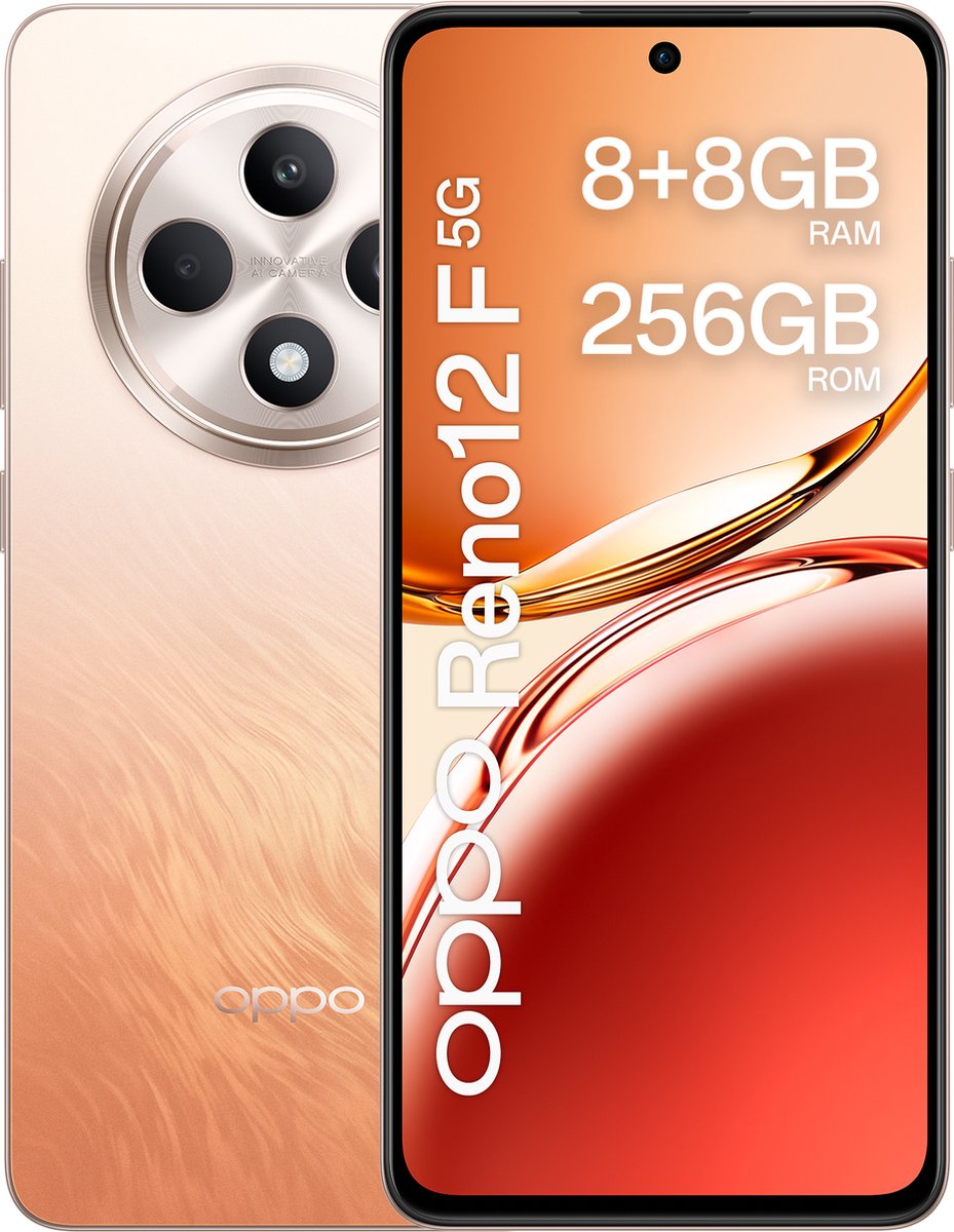 OPPO Reno12 F 5G 16,9 cm (6.67") Dual SIM Android 14 USB Type-C 8 GB 256 GB 5000 mAh Oranje