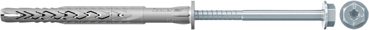 Fischer Constructieplug SXRL 10 x 260 FUS zeskant kop - 522728 - 50 stuk(s) - 522728