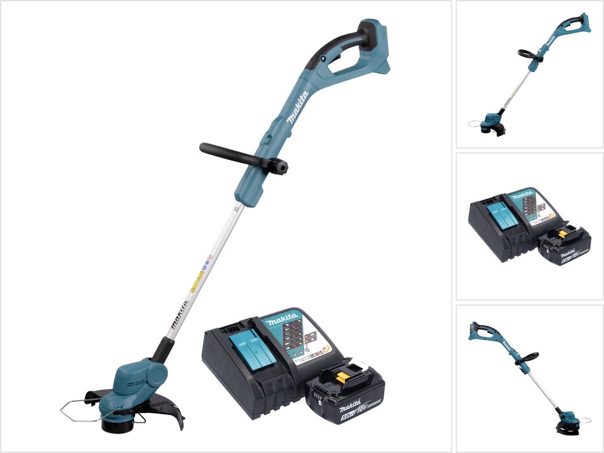Makita DUR193RT | LXT 18 V | Trimmer | 5,0 Ah accu (1 st) | snellader - DUR193RT