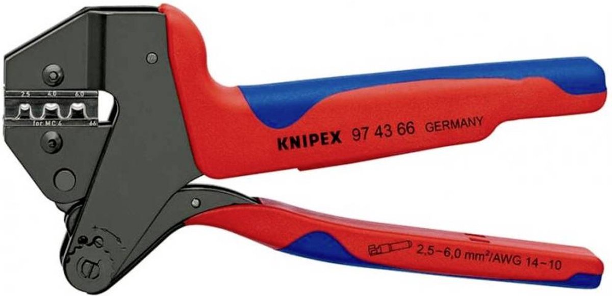 Knipex Krimptang MC4 (2,5 / 4 / 6 mm²) - 974366