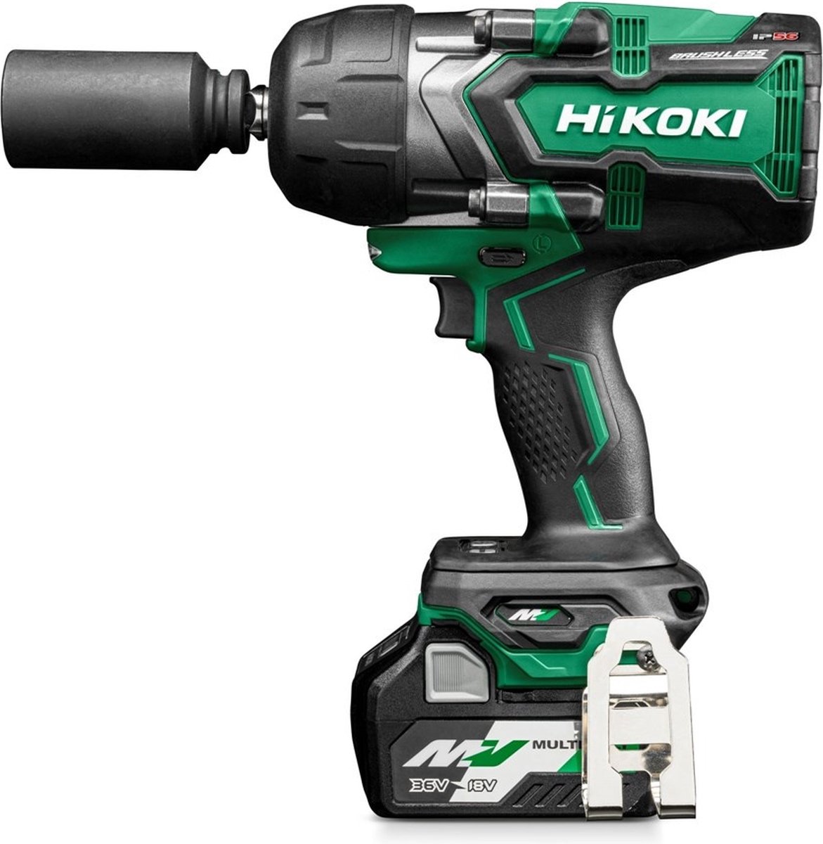 Hikoki WR36DGWRZ | Accu Slagmoersleutel | 1/2" | 36V | BL | 2000 Nm | MV | 2 MV accu's | In HSC III Koffer - WR36DGWRZ