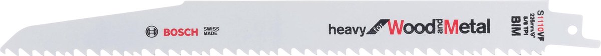 Bosch Accessoires Reciprozaagblad S 1110 VF Heavy for Wood and Metal 25st - 2608657611