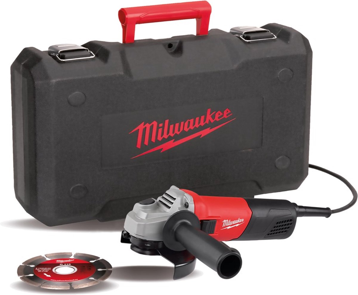 Milwaukee AG 800-115ED-SET Haakse slijpmachine - 4933451281