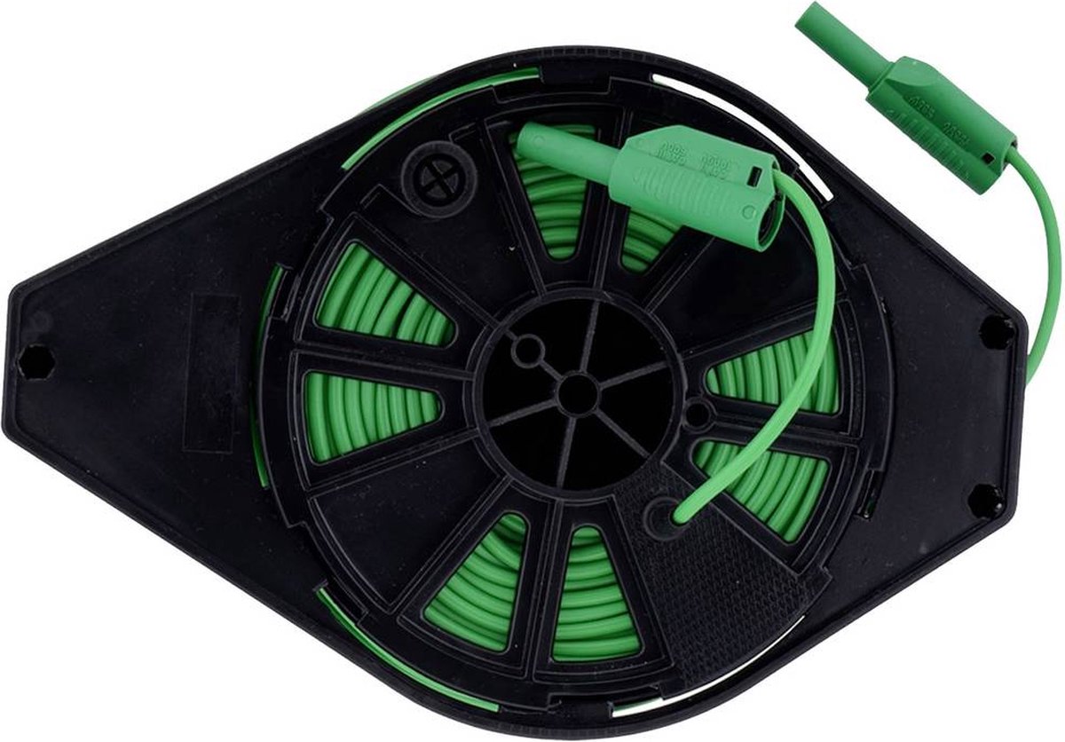 Metrel A 1510 Veiligheidsmeetsnoer Bananenstekker 4 mm Bananenstekker 4 mm 50 m Groen 1 stuk(s)