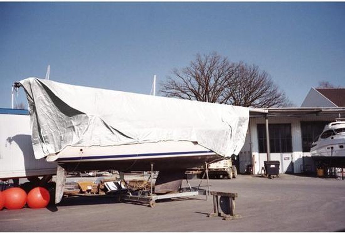 Talamex Dekkleed 10x12m 150gr/m2 met aluminium ogen