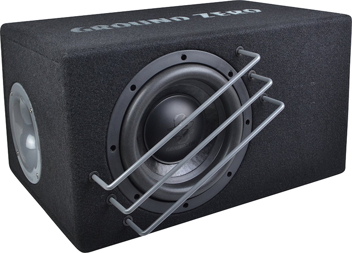 Ground Zero GZUB 8BR - Subwoofer in kist - 300 Watt