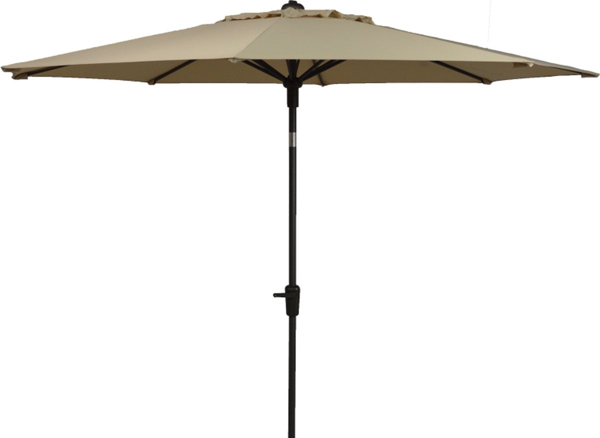 Parasol Paros Opdraai 300cm Ecru