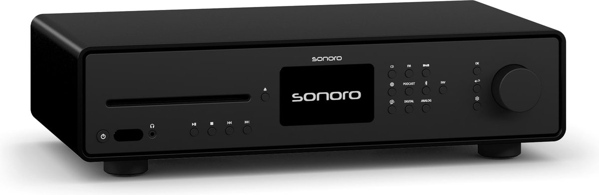 Sonoro: Quantum stereoreceiver - Mat zwart