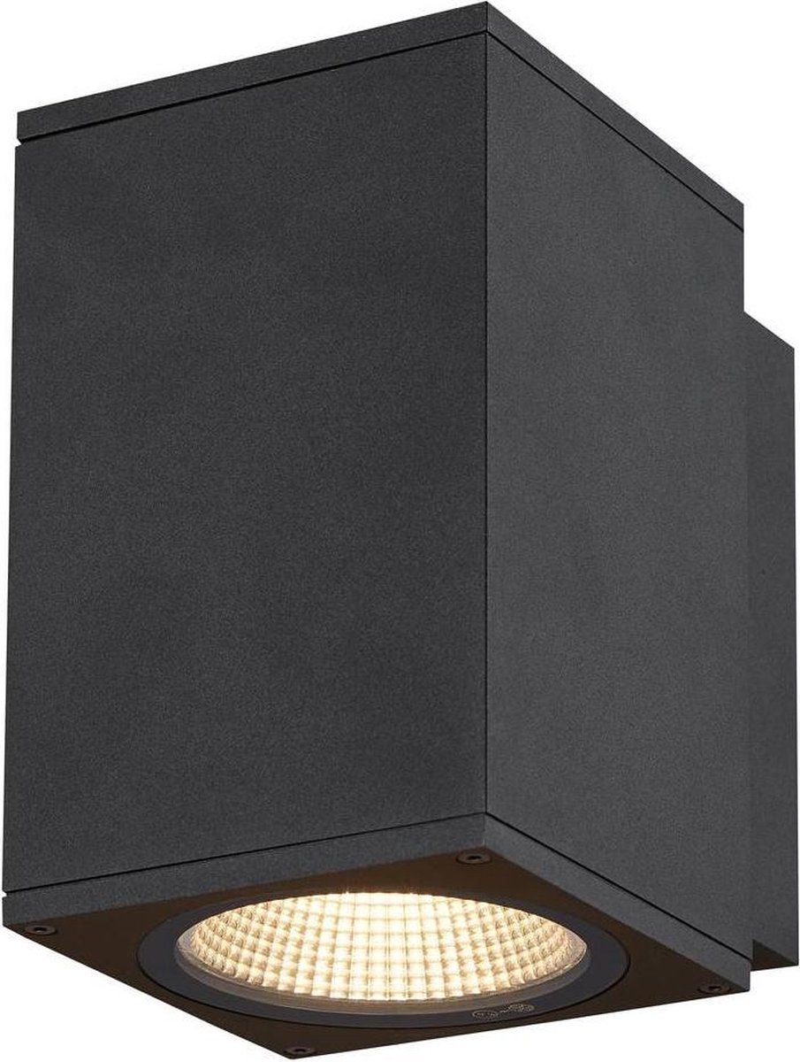 SLV ENOLA SQUARE M 1003417 LED-buitenlamp (wand) LED vast ingebouwd 10 W Antraciet