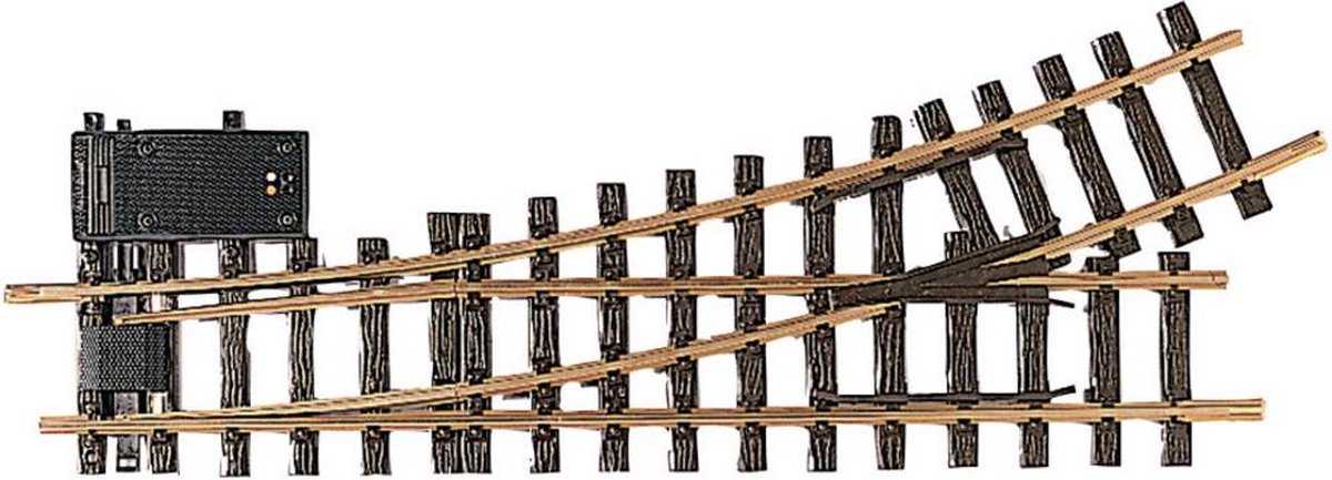 G LGB rails 16150 Wissel, Elektrisch, Links 440 mm 22.5 ° 1243 mm 1 stuk(s)