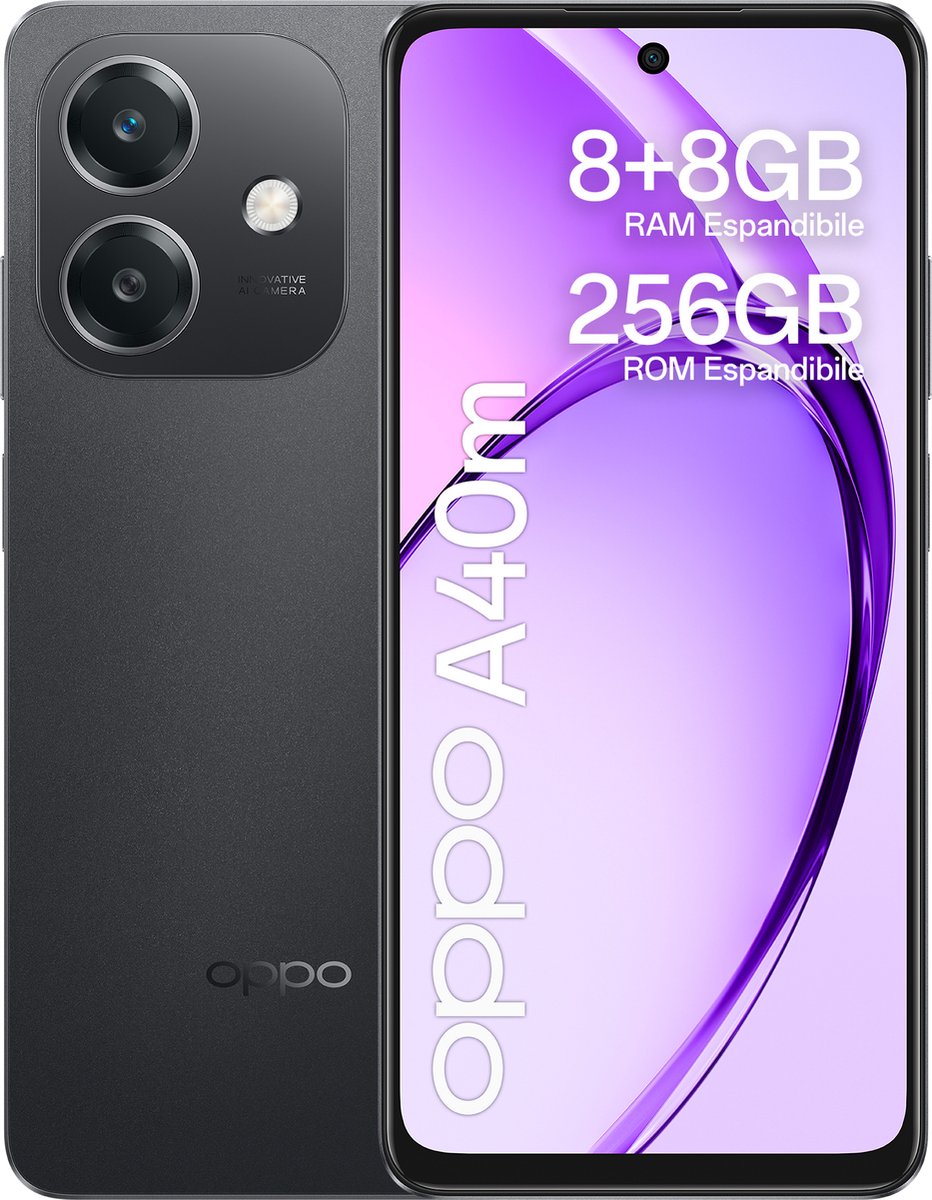 Oppo A40M 256GB Sparkle Black | Oppo Smartphones | 6932169353458