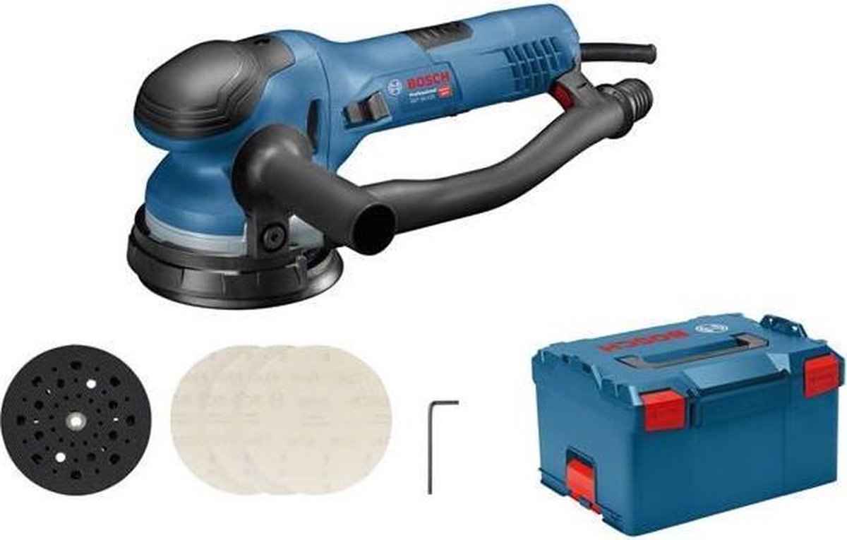 Bosch Blauw GET 55-125 Professional Excenterschuurmachine 125mm in L-Boxx 0601257001