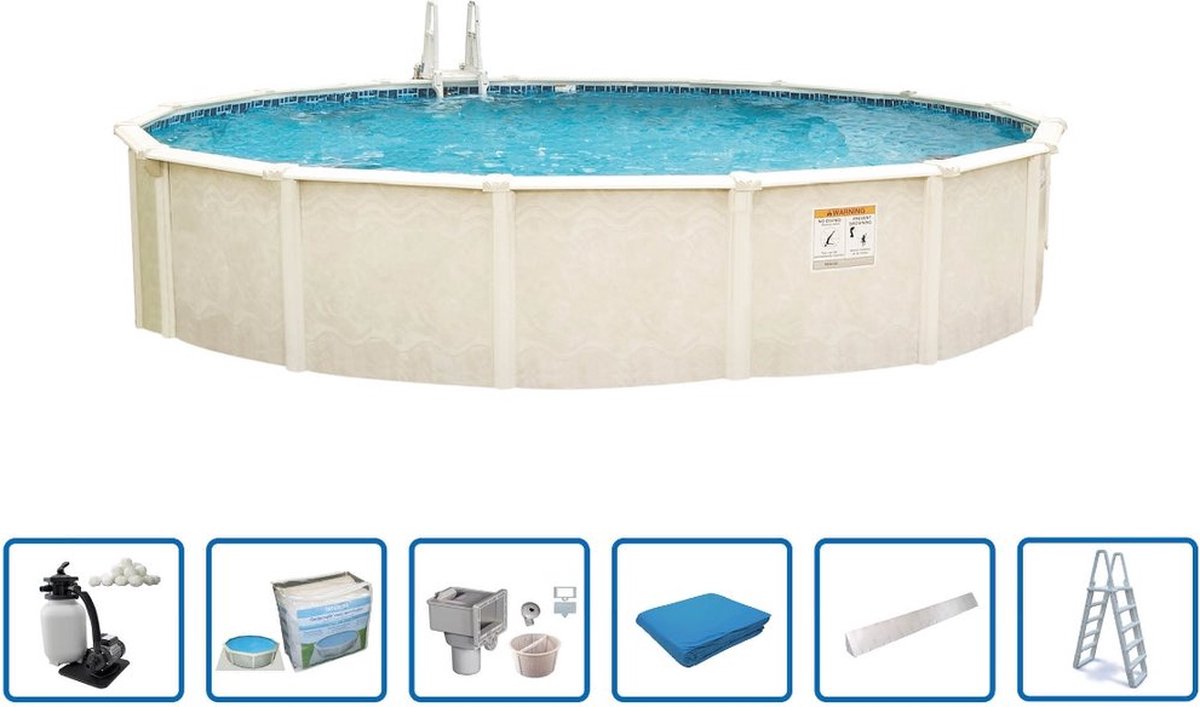 Interline Zwembad Interline Century rond 7,30m Deluxe Pakket