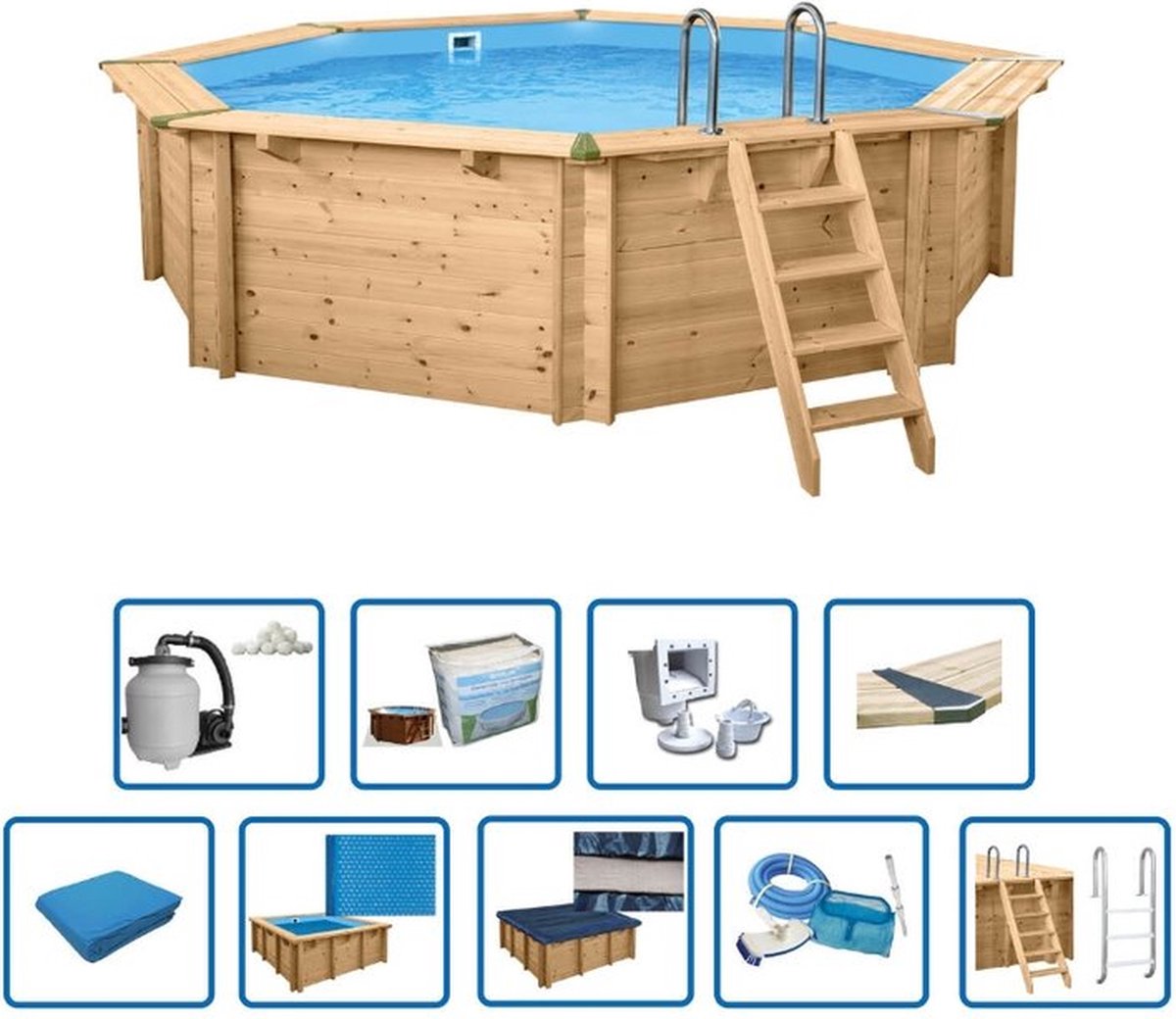 Interline Zwembad Interline Bali rond 5,30m/1,36m - Premium pakket