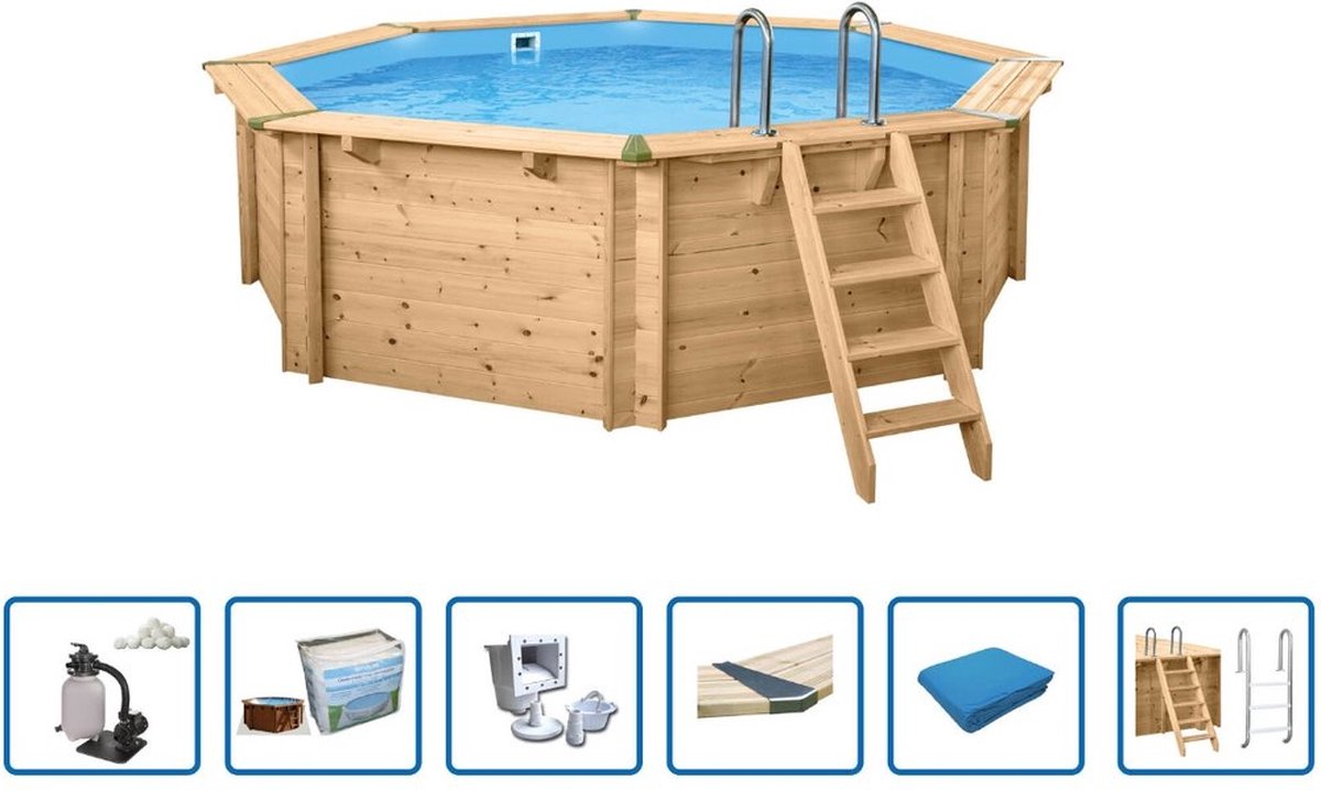 Interline Zwembad Interline Bali rond 4,40m/1,36m - Deluxe pakket